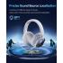 Baseus GH02 Gaming Wireless Headphones - Bluetooth 5.3, ANC, RGB, 40mm Driver, 40-Hour Playtime, IPX-6 - White